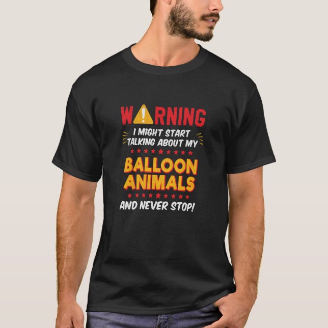 Camiseta Balloon Animals Magician Joke Graphic (Frente)