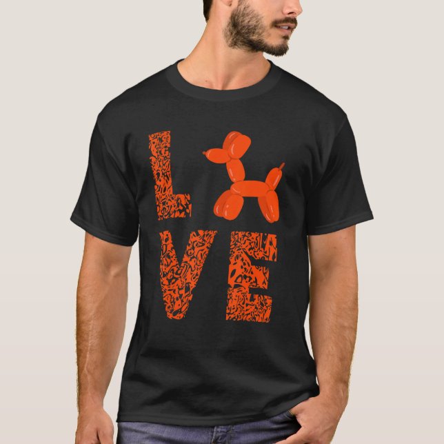 Camiseta Balloon Artist Leopard Love Balloon Animal Balloon (Frente)