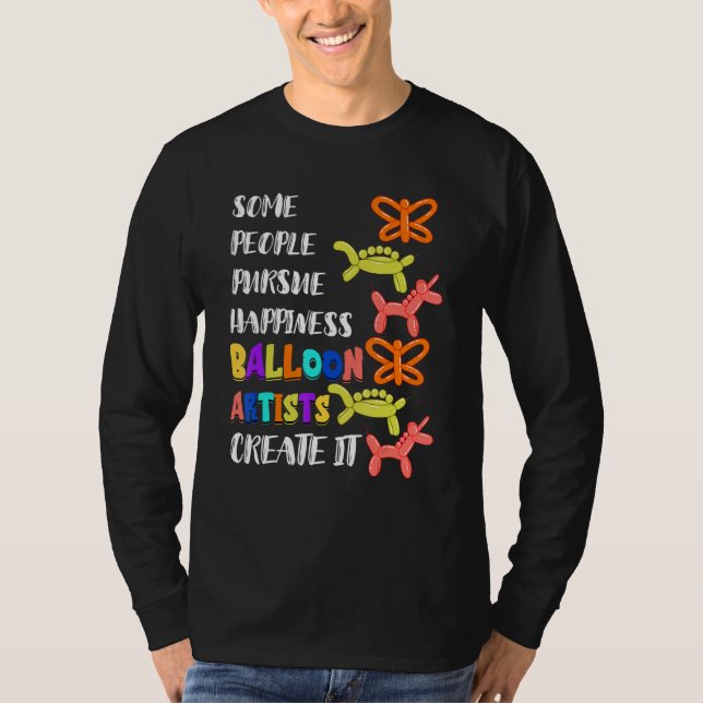 Camiseta Balloon Artist Twisting Happiness Animal Balloon T (Frente)