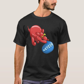 Camiseta Balloon Balloon Animal Dog Inhaling Oxygen
