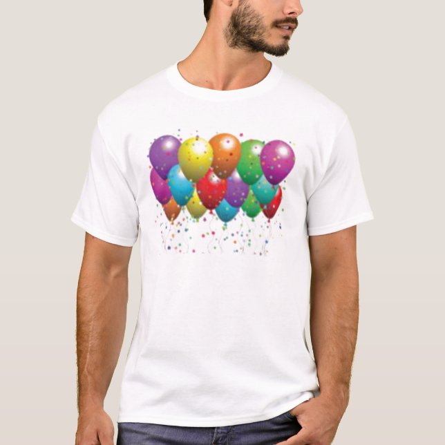 Camiseta balloon_birthday_card_customize-r11e61ed9b9074290b (Frente)