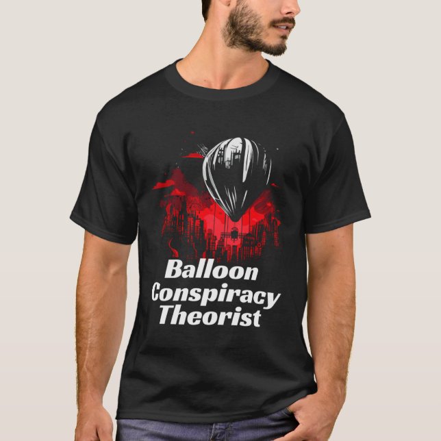 Camiseta Balloon Conspiracy theorist  freedom loving patrio (Frente)
