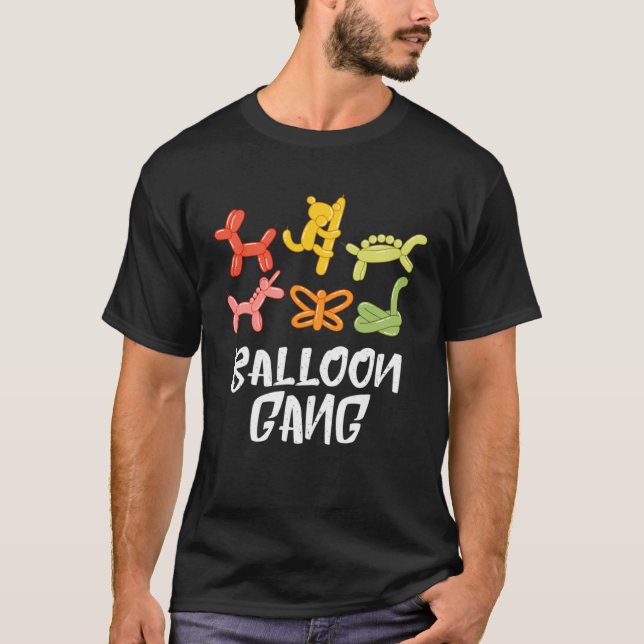 Camiseta Balloon Gang Balloon Animal Balloon Party Balloon  (Frente)