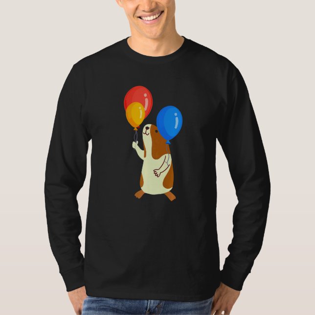 Camiseta Balloon Pig Graphic Guinea Pig Owner Pet Cavy Anim (Frente)