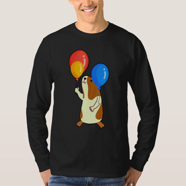 Camiseta Balloon Pig Graphic Guinea Pig Owner Pet Cavy Anim (Frente)