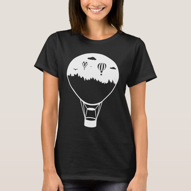 Camiseta Balloon Ride Gas Balloon Hot Air Balloon Ride (Frente)