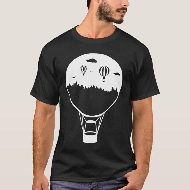 Camiseta Balloon Ride Gas Balloon Hot Air Balloon Ride (Frente)