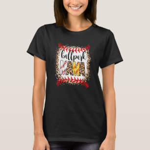 Camiseta Ballpark Mama Ball Happy Dia de as mães Leopardo B