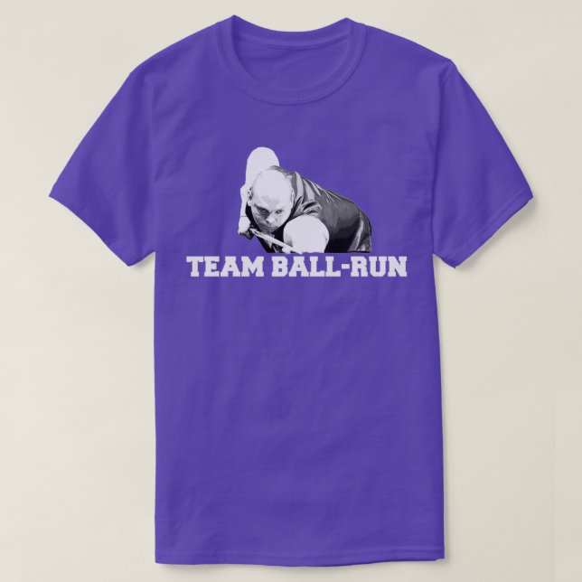 Camiseta BallRun Stuart Bingham da Equipe Snooker (Frente do Design)