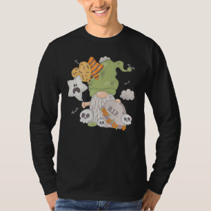 Camiseta Balões anões crânios de morcegos gnomo fantasia de