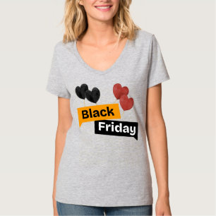 Camiseta Balões da Black Friday – Grande negócio cinza para