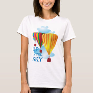 Camiseta Balões de ar quente no céu