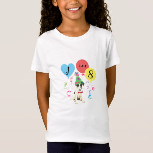 Camiseta Balões de festa de aniversário Suave Raposa Terrie