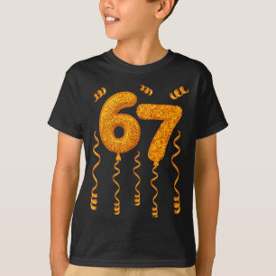Camiseta Balões de festa dourados 67 Balões engraçados 67 M