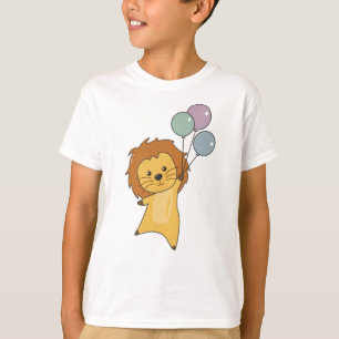 Camiseta Balões De Leão Voam Para Cachorros Para Bebês.