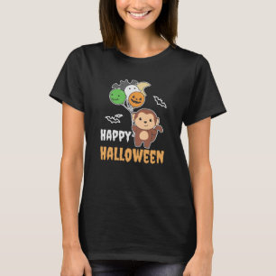 Camiseta Balões De Macacos Para Crianças Macacos Cujos Maca