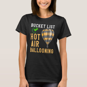 Camiseta Balonagem de Ar Quente Andando Balão de Ar Quente