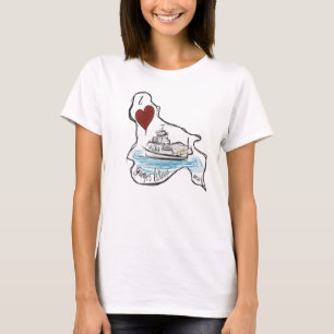 Camiseta Balsa da ilha de Guemes
