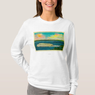 Camiseta Balsa de Kalakala, Puget Sound, montanhas
