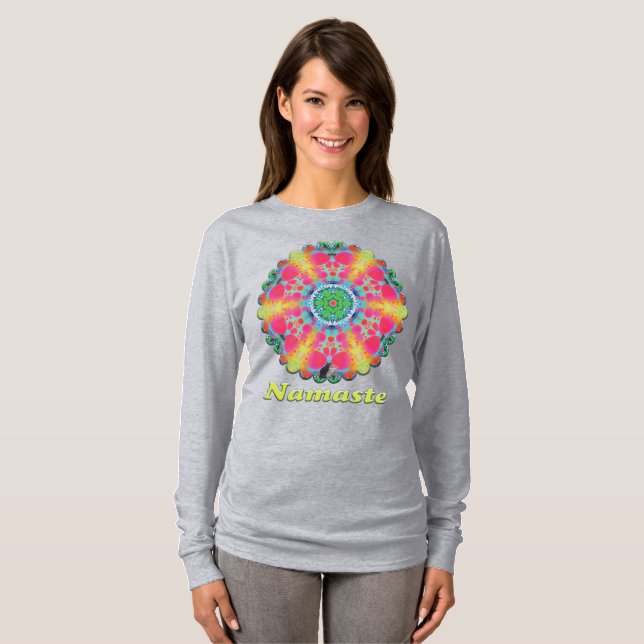 Camiseta Bálsamo Namaste Caleidoscópio (Frente Completa)