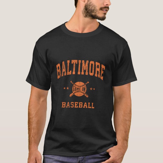 Camiseta Baltimore Baseball Throwback (Frente)