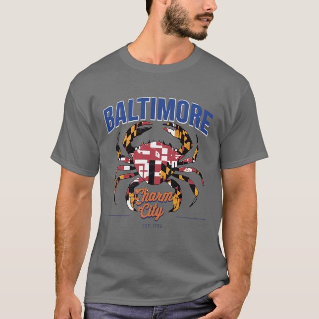 Camiseta baltimore charm city 1 (Frente)