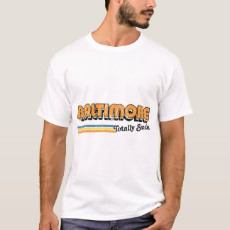 Camiseta Baltimore Cheira Totalmente Humoroso Retro Typogra