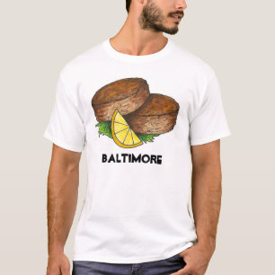 Camiseta Baltimore Maryland Crab Cake Crabcake Comida de ma