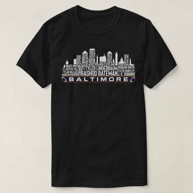 Camiseta Baltimore Team 23 Player Roster Baltimore City Sk (Frente do Design)
