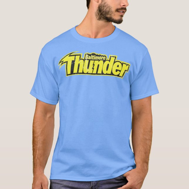 Camiseta Baltimore Thunder T-Shirt Retro MILL Lacrosse (Frente)