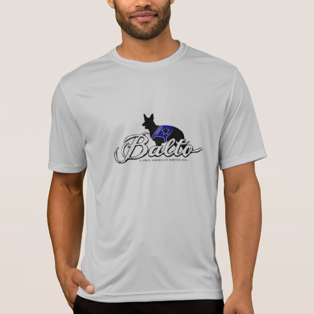 Camiseta Balto é um cão do serviço do german shepherd no (Frente)