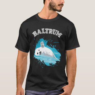 Camiseta Baltrum North Sea Island Com Selo De Seal Em