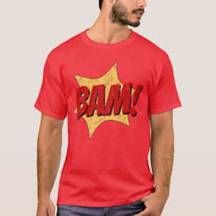 Camiseta Bam Som de Quadrinhos Divertido Arte Pop Retro Pre