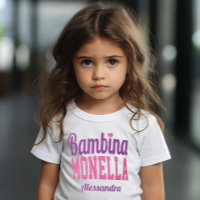Bambina Monella Engraçado Menininha Italiana