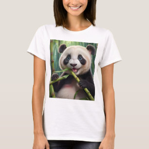 Camiseta Bamboo Comendo Panda Bonito
