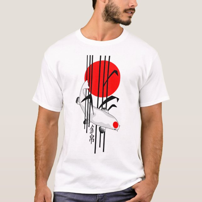 Camiseta Bamboo Design - Nishikigoi - Koi Fish 5 T-Shirt (Frente)