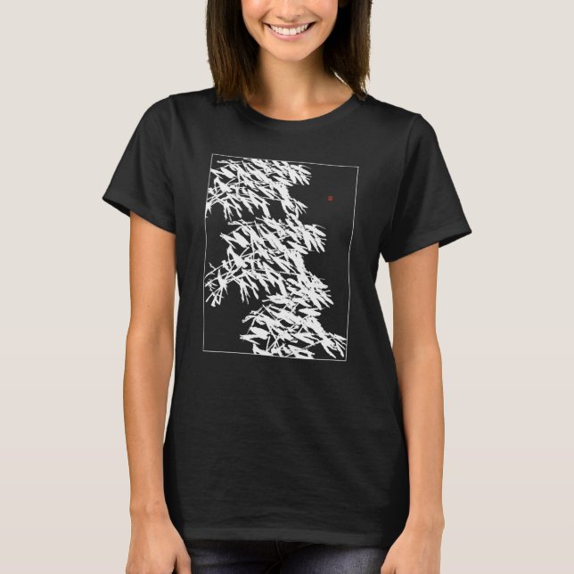 Camiseta Bamboo Graphic Bamboo Silhouette Botanical White a (Frente)