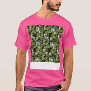 Camiseta Bamboo Padrão Invisível Chinês Asiático Árvore Jap
