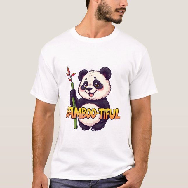 Camiseta ''Bamboo-tiful'' panda engraçado e fofo  (Frente)
