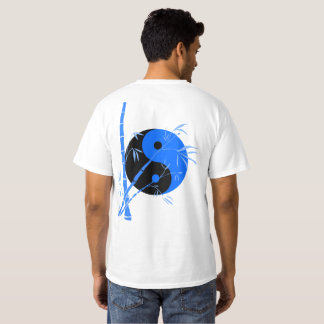 Camiseta Bambu azul equilibrado