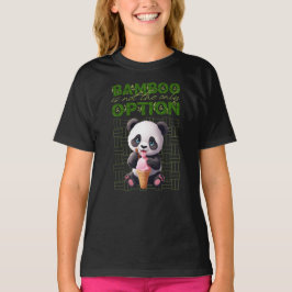Camiseta Bambu não é a única opção, panda sorvete