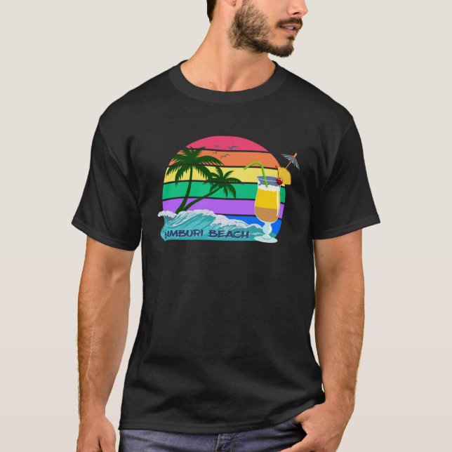 Camiseta Bamburi Beach Palms Kenya Africa Mombasa Party Sou (Frente)