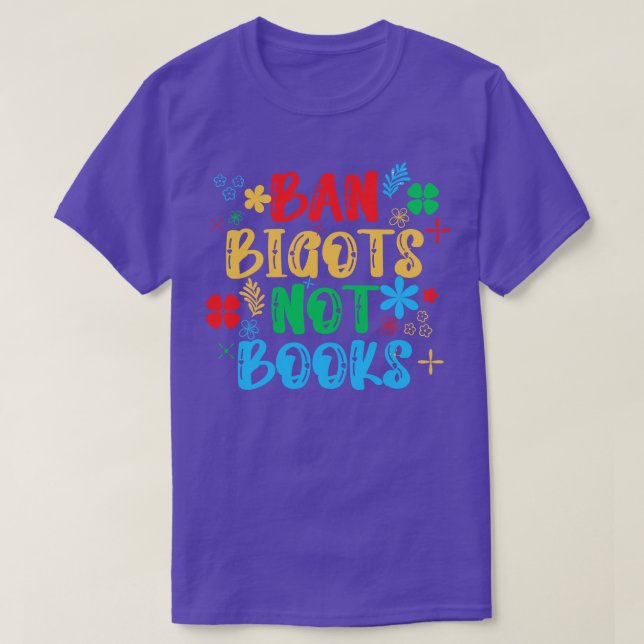 Camiseta Ban Bigots Not Books 23 (Frente do Design)