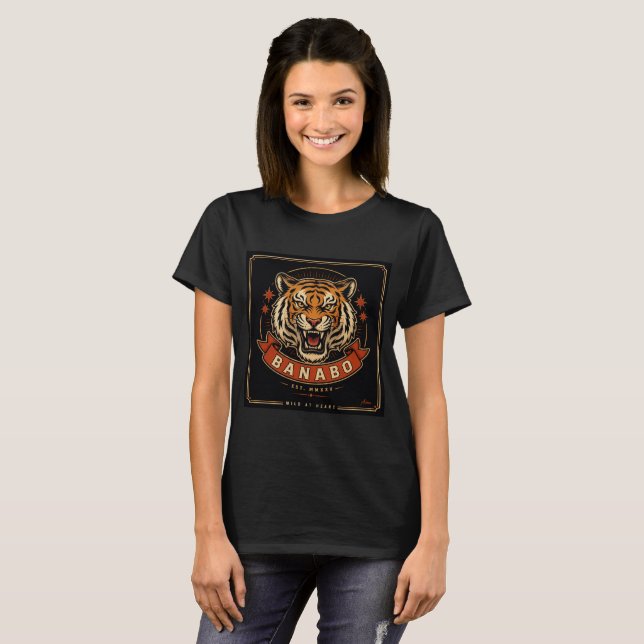 Camiseta Banabo Tiger Head (Frente Completa)