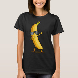Camiseta Banana amarela do Dabbin - fruta de dança engraçad