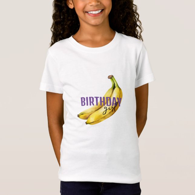 Camiseta banana-aniversário EDITABLE bananas maduras (Frente)