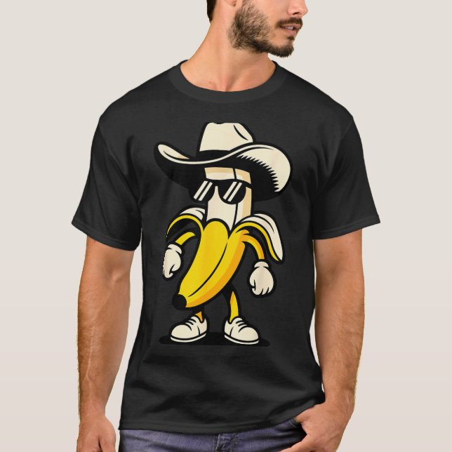 Camiseta Banana Art For Men Women Kids Yellow Fruit Lovers  (Frente)
