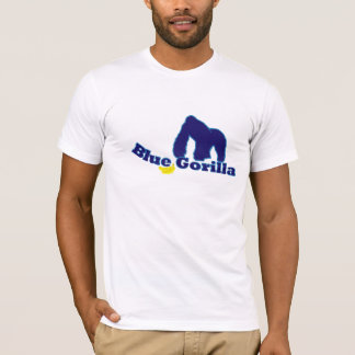 Camiseta banana azul do gorila
