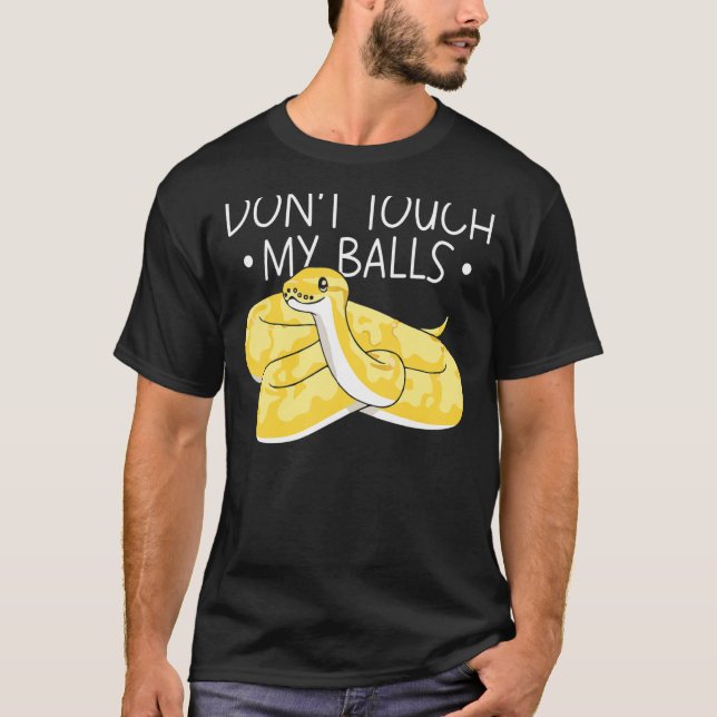 Camiseta Banana Ball Phyton Não Toque nas minhas bolas (Frente)