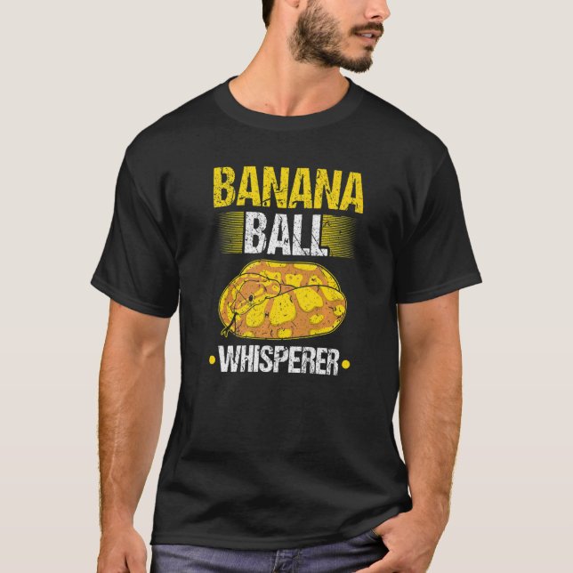 Camiseta Banana Ball Whisperer Python Noodle Reptile   (Frente)